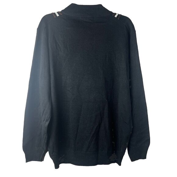 NWT Men’s Stacey Adam’s 1/4 Zip Colorblock Sweater Size Medium - Picture 5 of 6